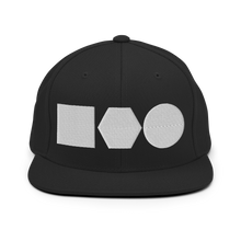 Load image into Gallery viewer, Embroidered Snapback Hat | Logo Shapes