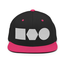 Load image into Gallery viewer, Embroidered Snapback Hat | Logo Shapes