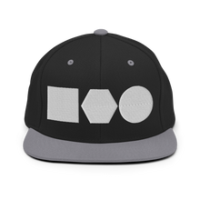 Load image into Gallery viewer, Embroidered Snapback Hat | Logo Shapes