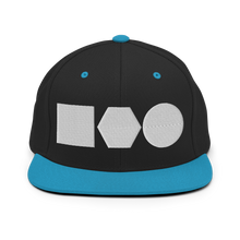 Load image into Gallery viewer, Embroidered Snapback Hat | Logo Shapes