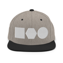 Load image into Gallery viewer, Embroidered Snapback Hat | Logo Shapes