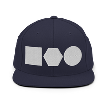 Load image into Gallery viewer, Embroidered Snapback Hat | Logo Shapes