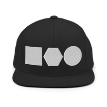 Load image into Gallery viewer, Embroidered Snapback Hat | Logo Shapes
